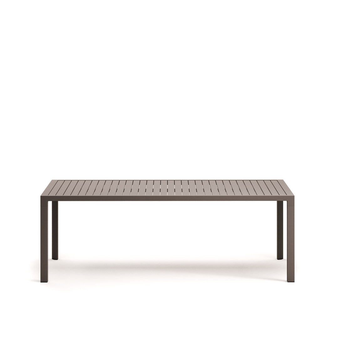 KAVE HOME Culip havebord rektangulær brun aluminium 220x100