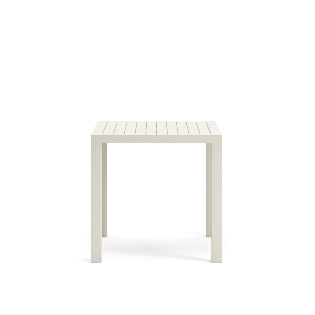 KAVE HOME Culip havebord kvadratisk hvid aluminium 77x77
