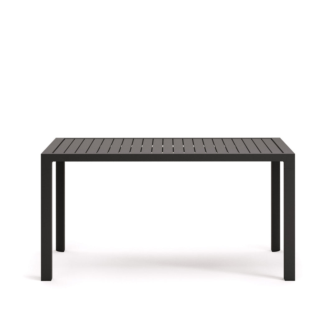 KAVE HOME Culip havebord rektangulær grå aluminium 150x77
