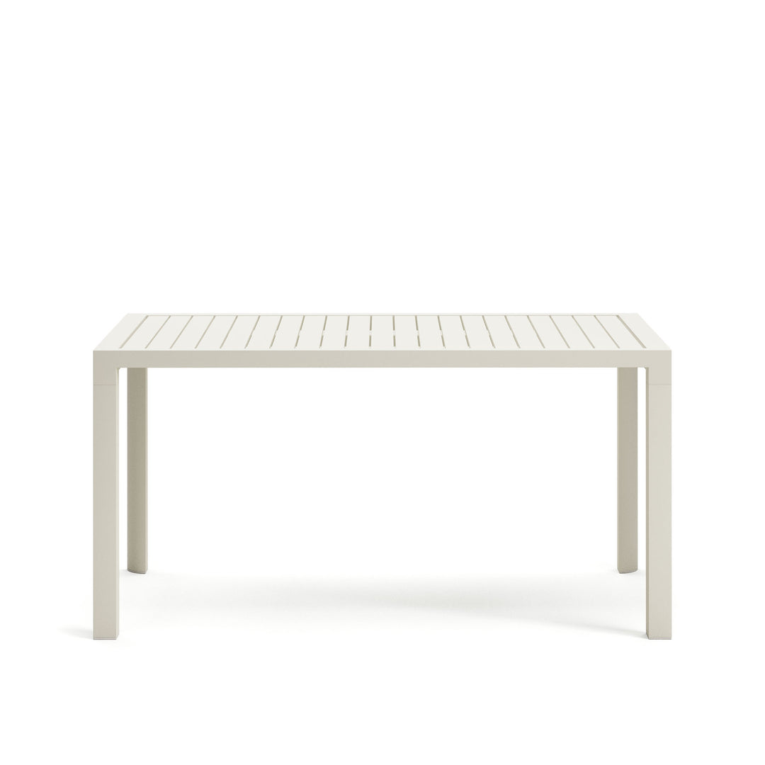 KAVE HOME Culip havebord rektangulær hvid aluminium 150x77