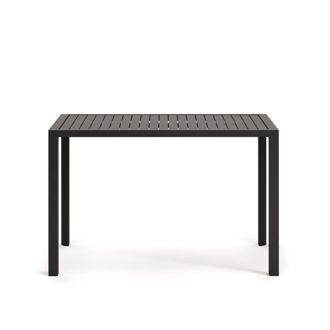 KAVE HOME Culip udendørs barbord rektangulær grå aluminium 150x77