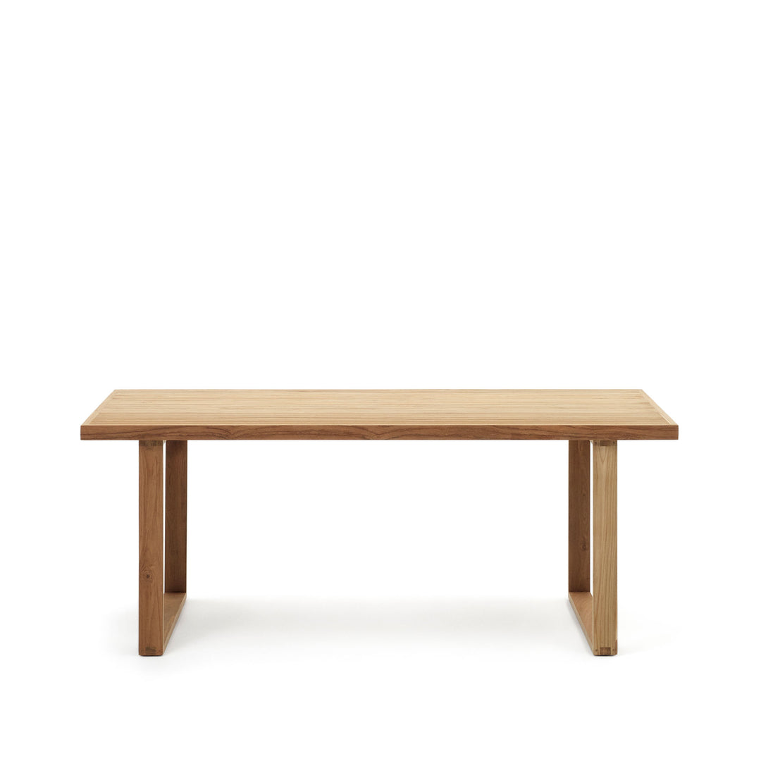KAVE HOME Canadell havebord rektangulær natur genbrugs teaktræ 180x90