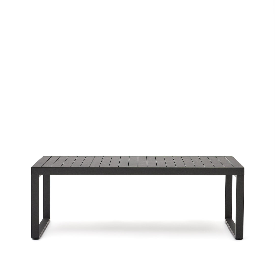 KAVE HOME Galdana havebord m. udtræk mørkegrå aluminium 220 340 x100