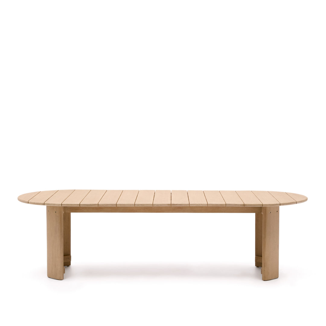 KAVE HOME Xoriguer havebord oval natur eukalyptustræ 280x110