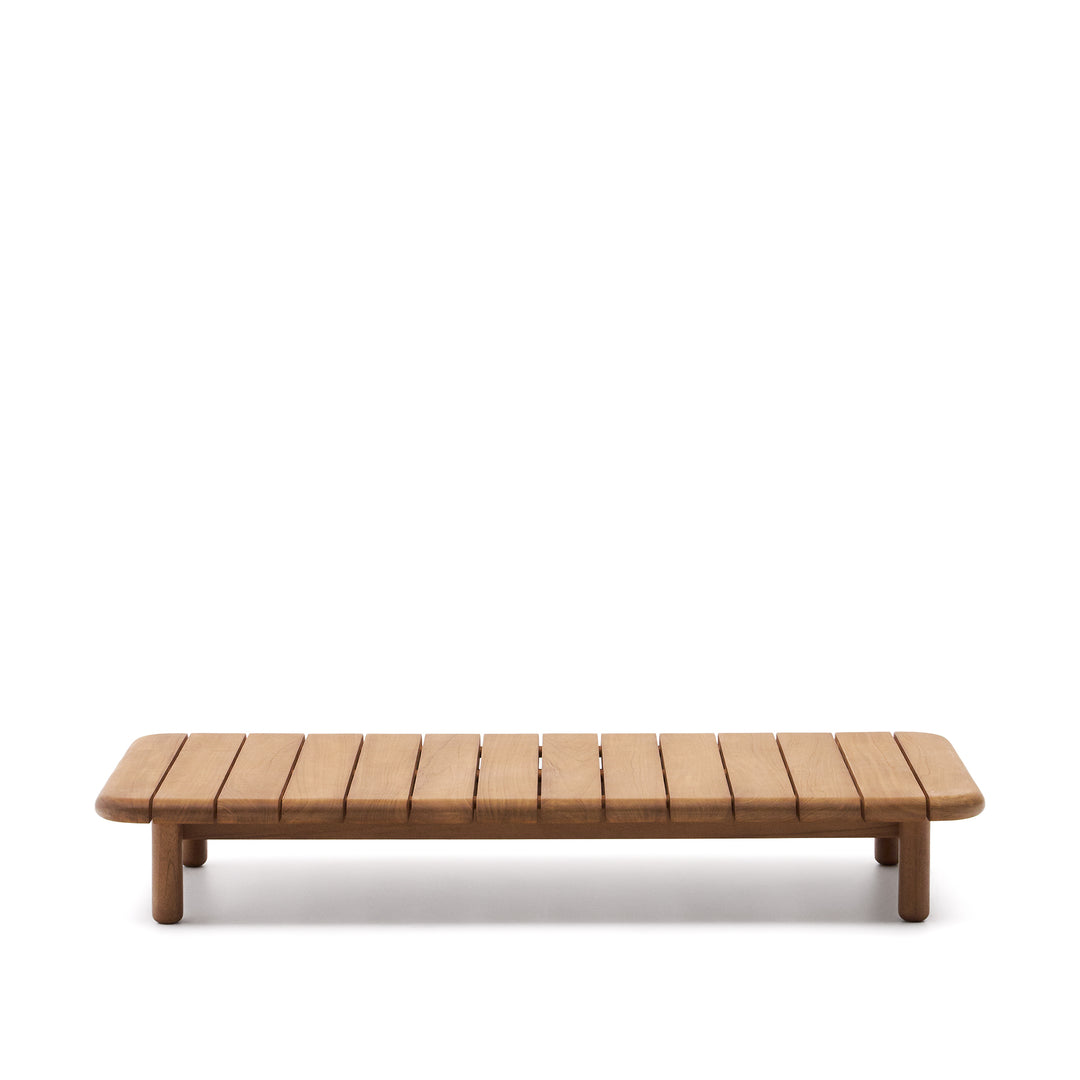KAVE HOME Turqueta udendørs sofabord rektangulær natur teaktræ 140x70