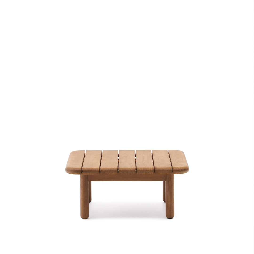 KAVE HOME Turqueta udendørs sofabord kvadratisk natur teaktræ 70x70