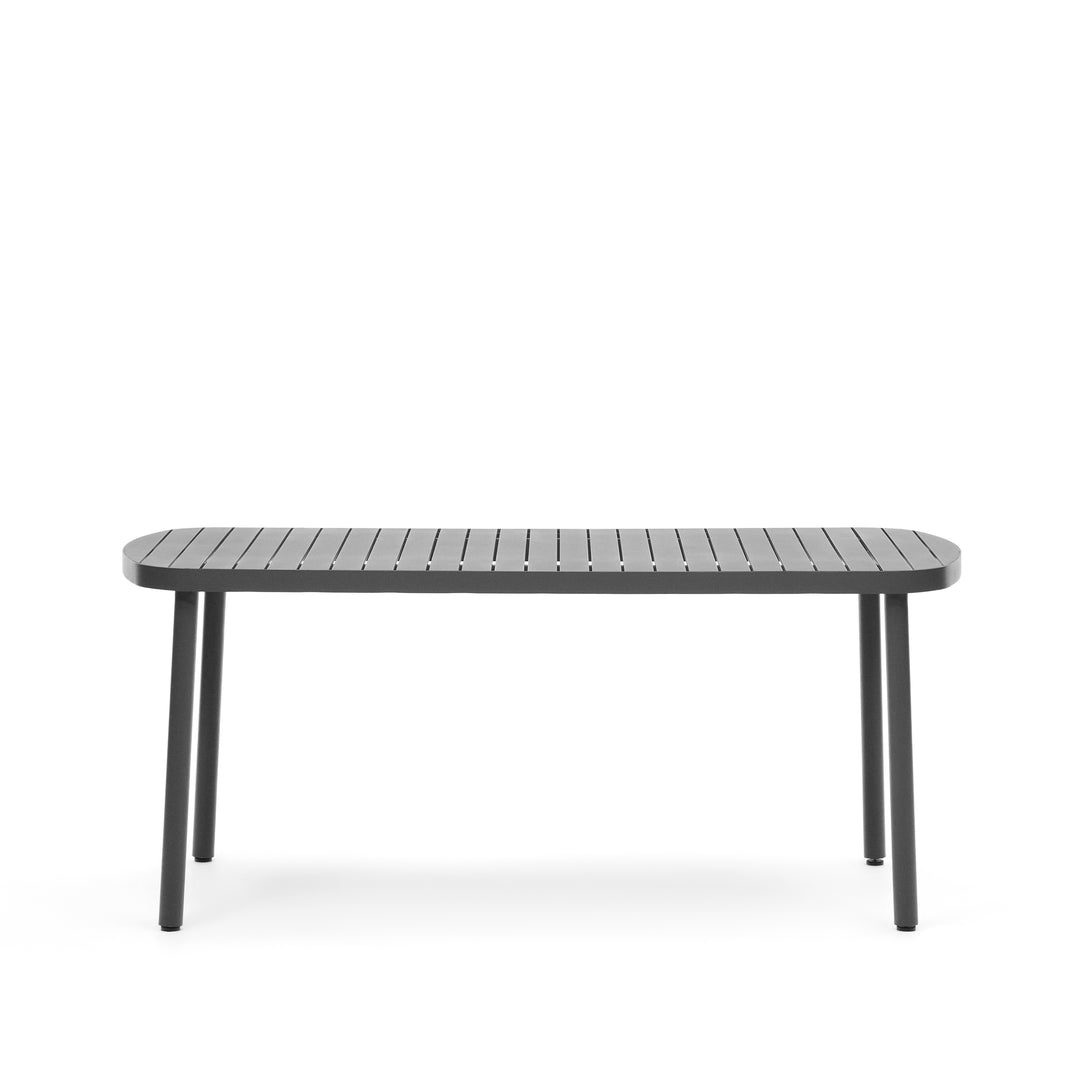 KAVE HOME Joncols havebord rektangulær grå aluminium 180x90