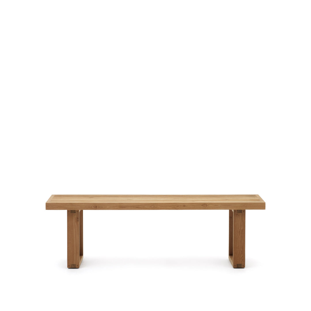 KAVE HOME Canadell havebænk rektangulær natur genbrugs teaktræ 170x35