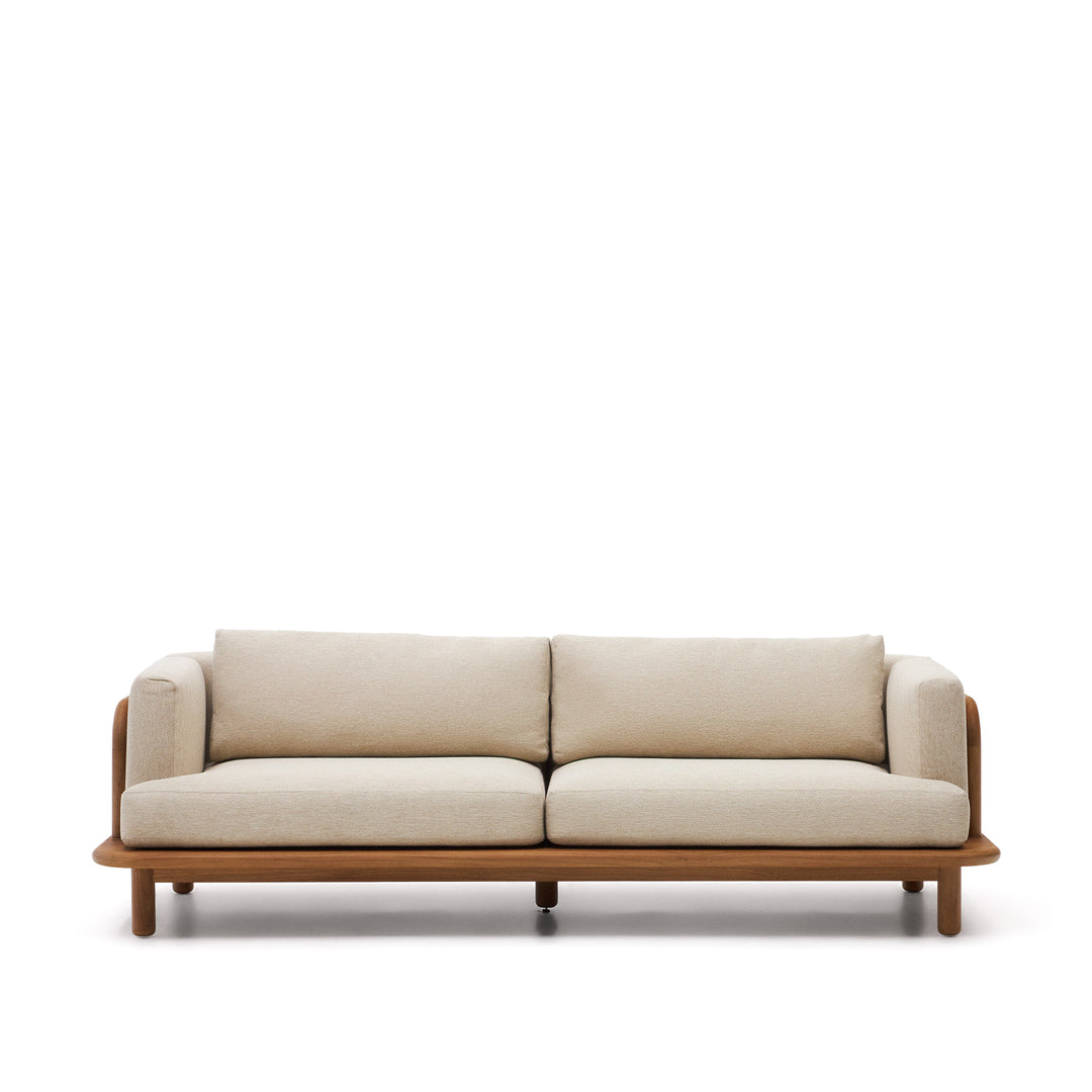 KAVE HOME Turqueta 3 pers. sofa natur teaktræ 230cm
