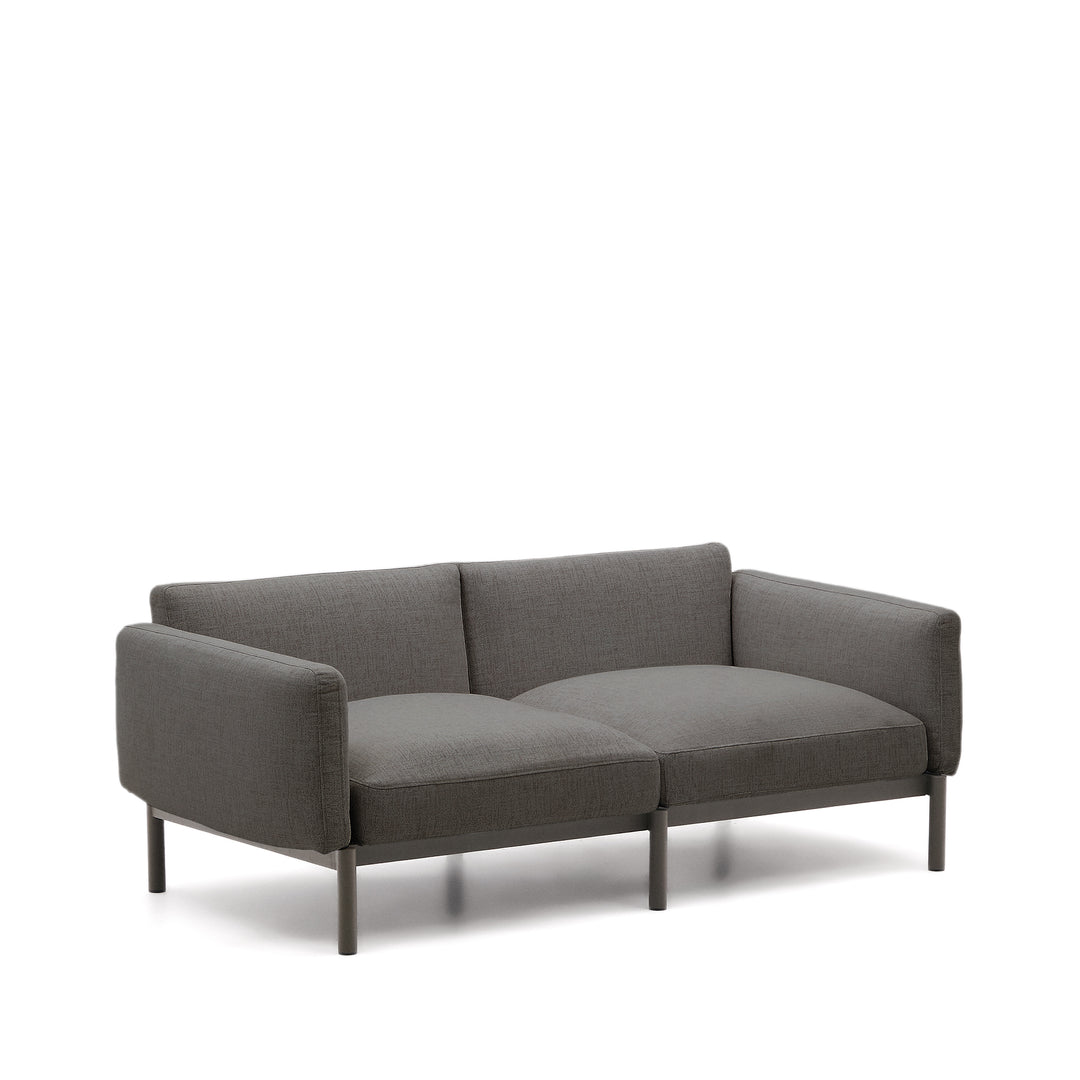 KAVE HOME Sorells udendørs 2 pers. modul sofa grå aluminium 201cm