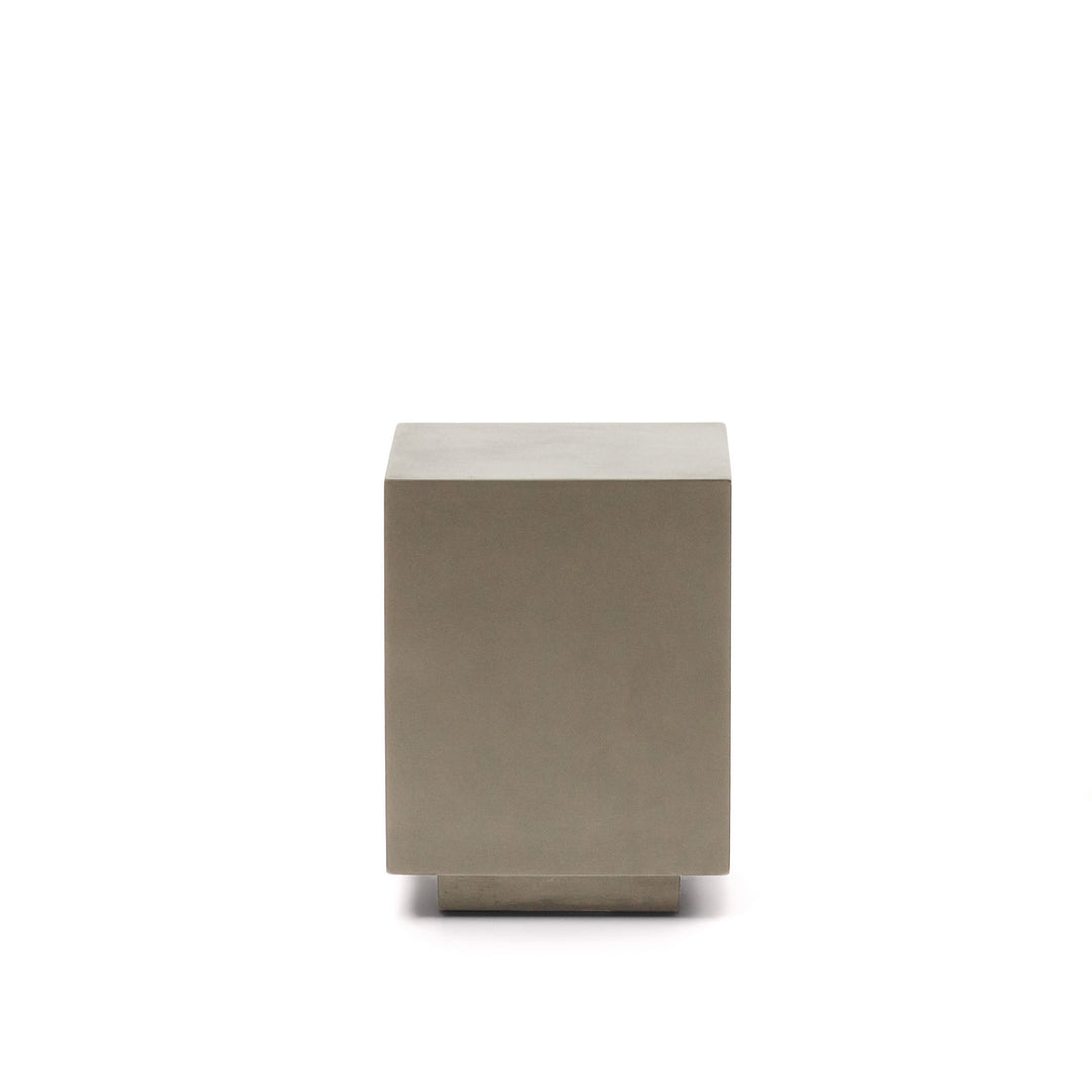 KAVE HOME Rustella udendørs sidebord kvadratisk grå cement 35x35