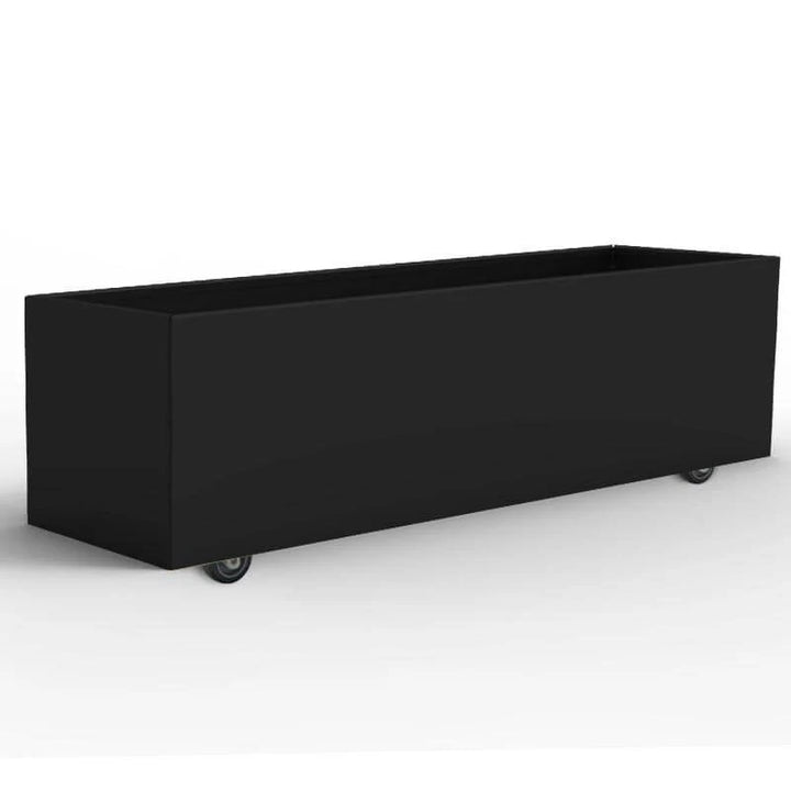 THOR Plantekasse på hjul 120 x 60 x 40 Black Steel
