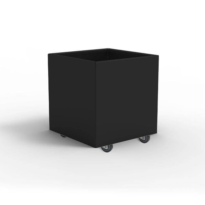 Produktbillede af THOR Plantekasse på hjul 40 x 40 x 40 Black Steel på tilbud i høj kvalitet