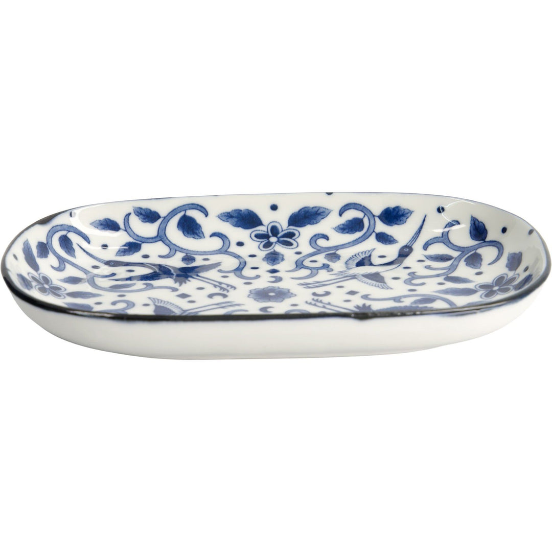 Tokyo design studio Tokyo design studio Blue Maizuru oval tallerken – produktvisning (Tallerkener)
