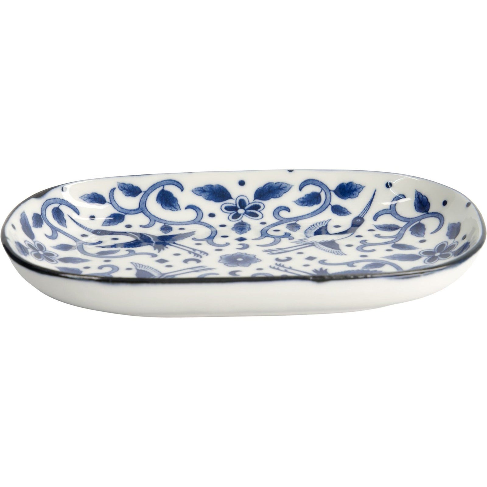Tokyo design studio Tokyo design studio Blue Maizuru oval tallerken – produktvisning (Tallerkener)