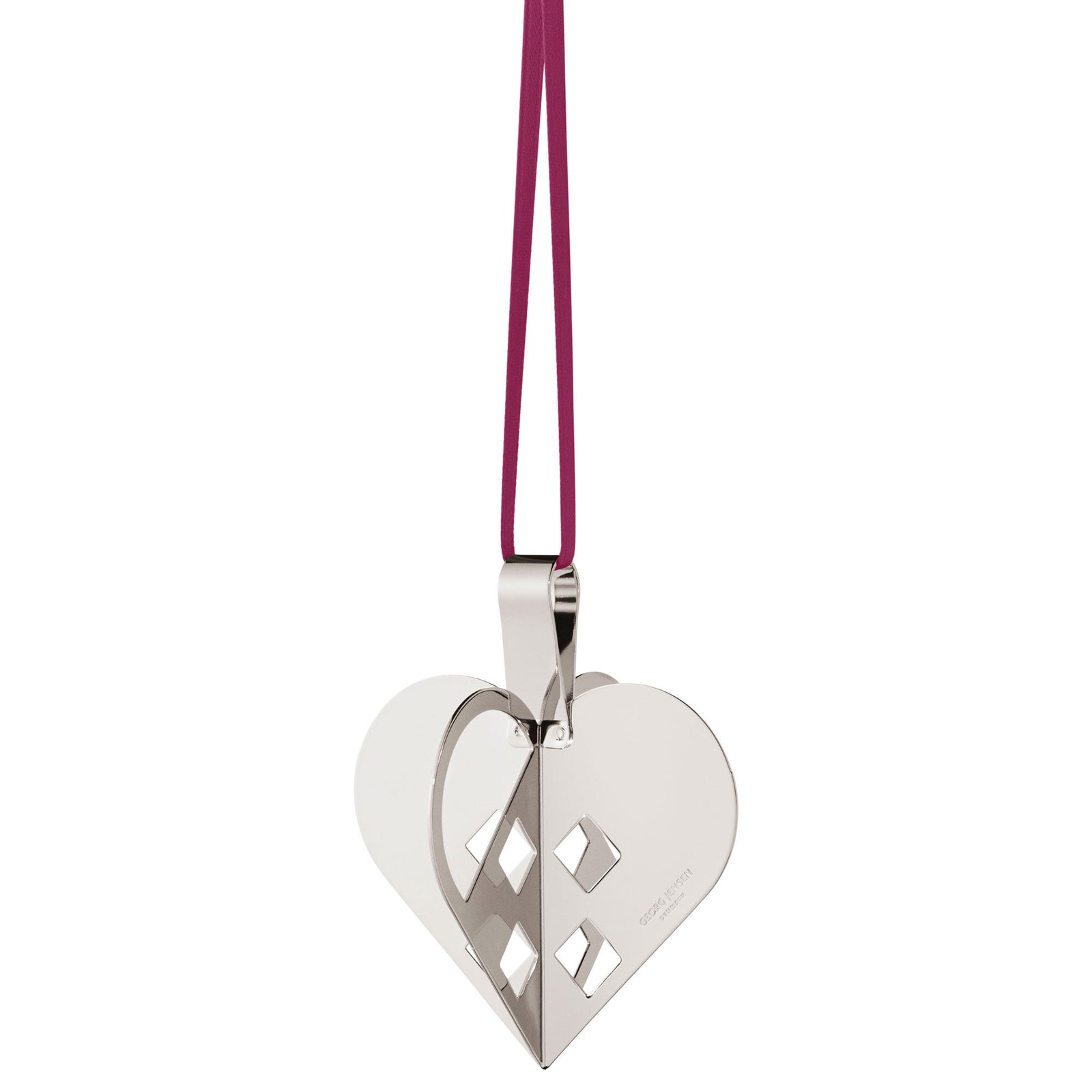 Georg jensen Georg Jensen CC 2025 hjerte juleornament, palladiumbelagt – detaljebillede (Juledekoration)