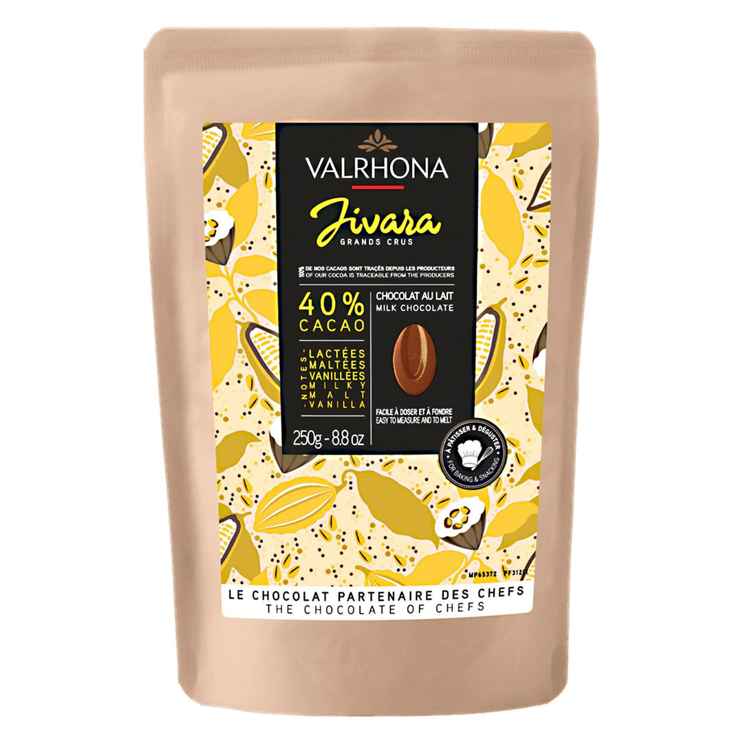 Valrhona Valrhona Jivara 40% chokolade, 250 g – produktbillede (Chokolade)