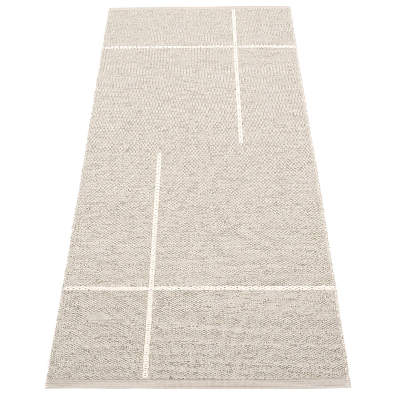 Pappelina Pappelina Gulvtæppe Fred, 70 x 180 cm., linen/vanilla – vinkelbillede (Tæpper)