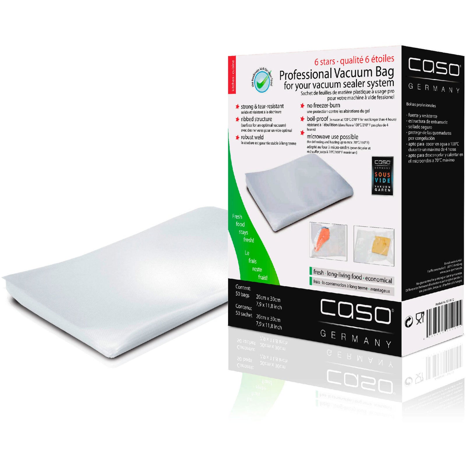 Caso Caso 50 stk. 20x30 cm. folieposer – detaljebillede (Vakuumposer)