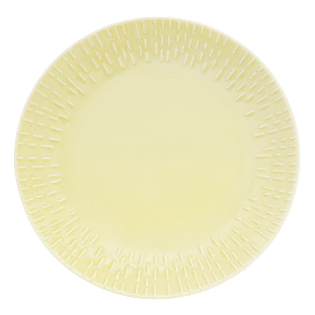 Aida Aida Confetti desserttallerken 21 cm, lemon – vinkelbillede (Desserttallerken)