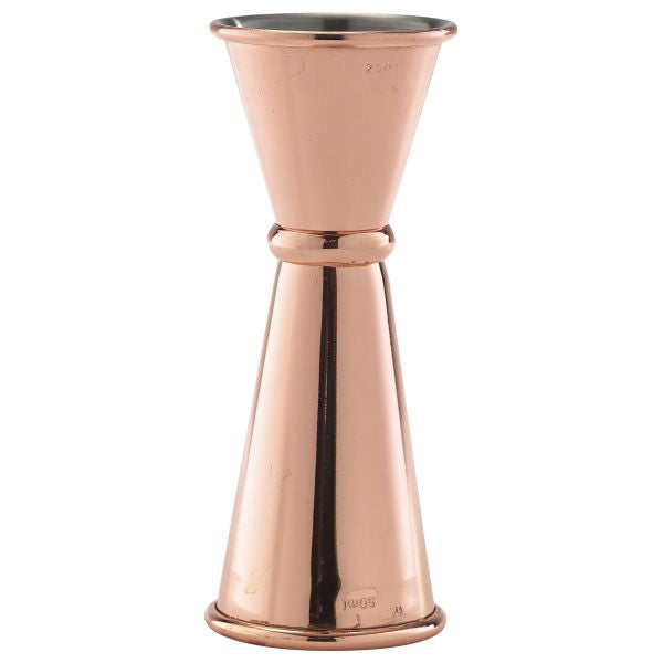 Produktbillede af Kobber Jigger 25/50ml Genware på tilbud – premium kvalitet og detaljer