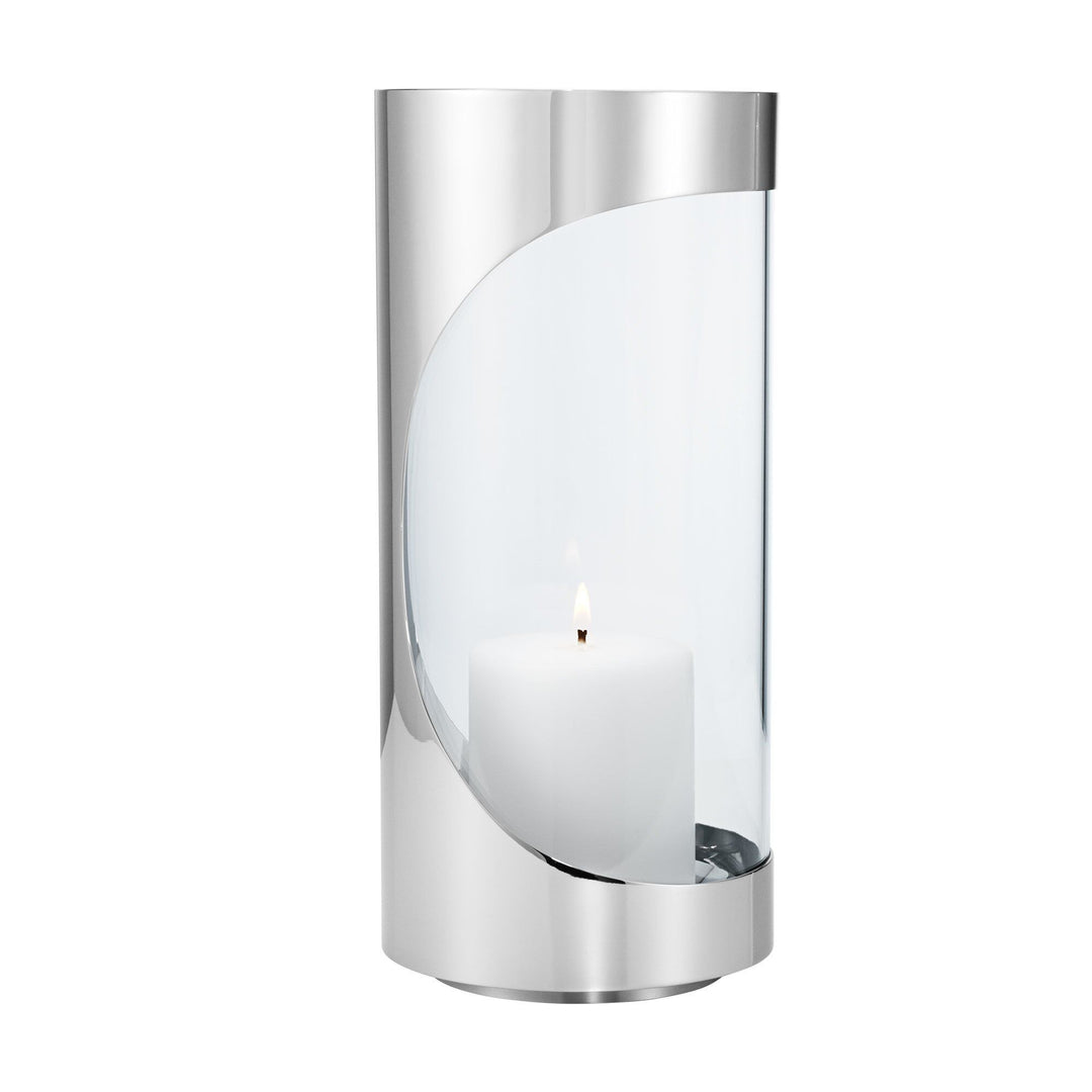Georg jensen Georg jensen Chrome Contours lysestage 28 cm ❤ frontbillede (Lanterne)