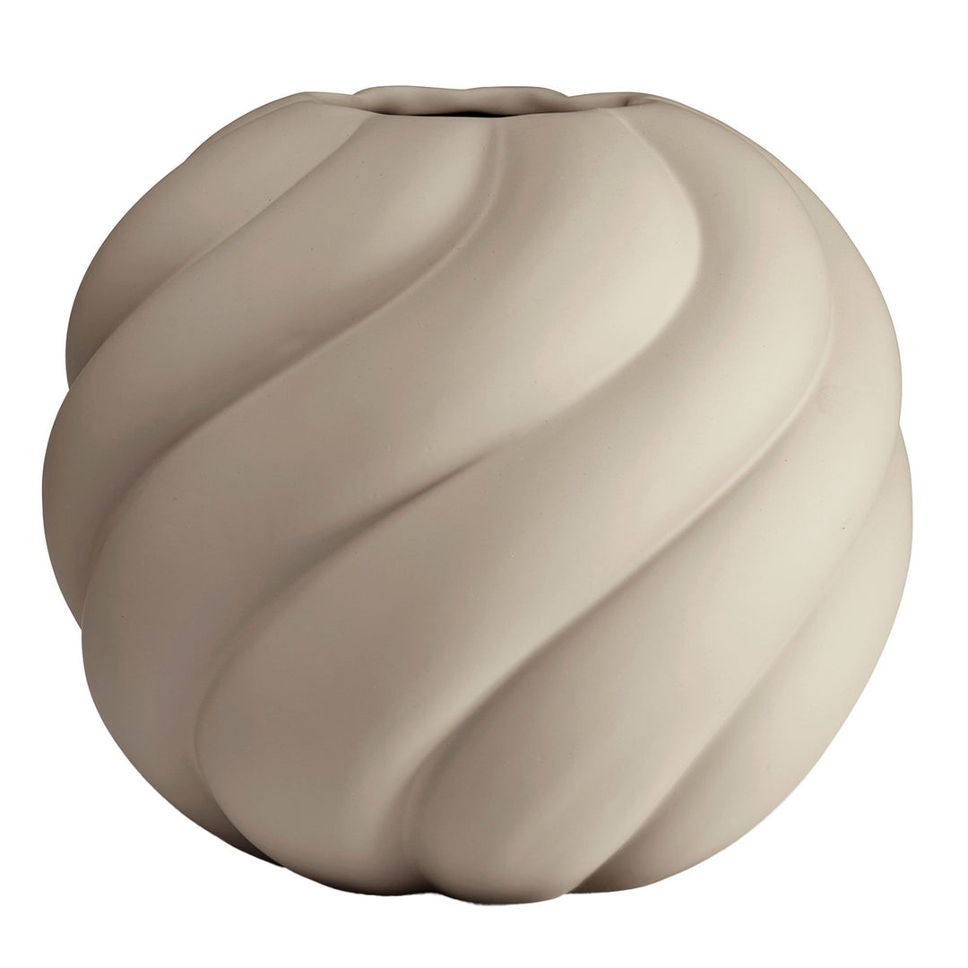 Cooee design Cooee design Twist Ball Vase 20 cm, sand – close-up (Vase)