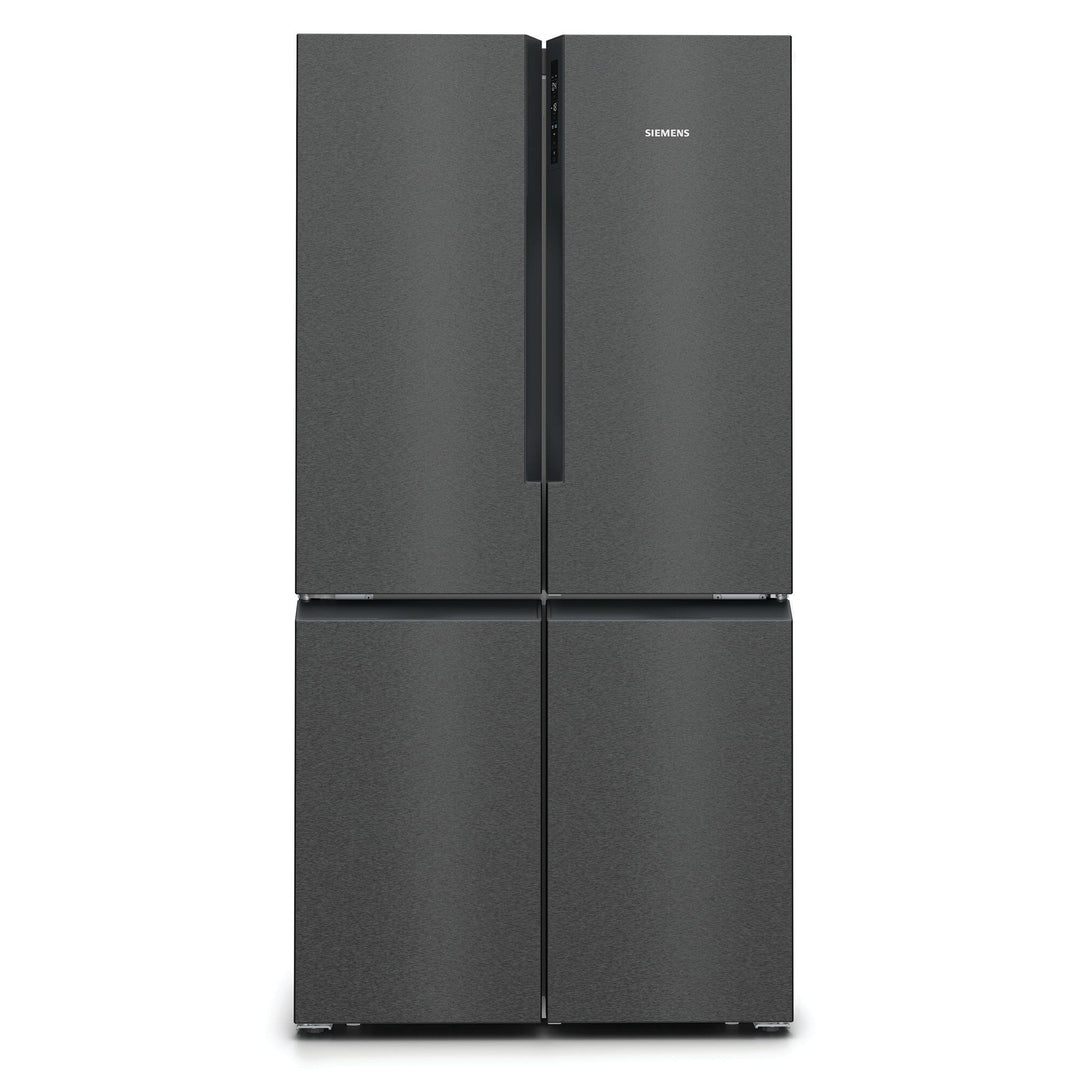 Siemens Siemens KF96NAXEA iQ300 fritstående køle-/fryseskab 183x90 cm, black steel ❤ frontbillede (Køle- /frysekabe)