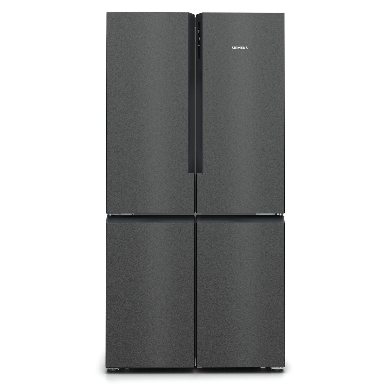 Siemens Siemens KF96NAXEA iQ300 fritstående køle-/fryseskab 183x90 cm, black steel ❤ frontbillede (Køle- /frysekabe)