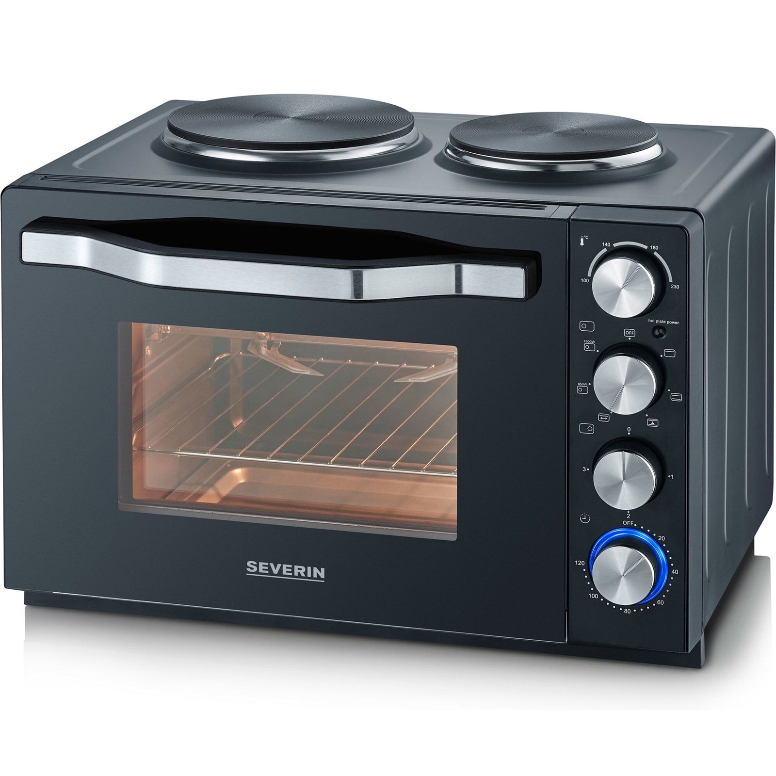 Severin Severin Miniovn med kogeplader, 30 liter, 2500 W – produktbillede (Miniovn)