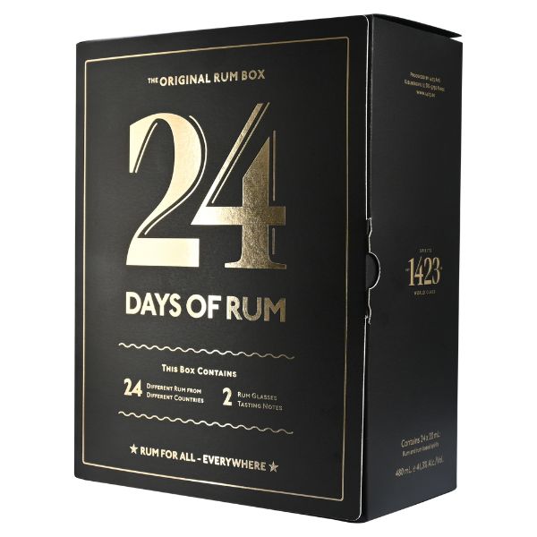 Se 24 Days Of Rum Calendar Black Edition 24x2cl ⇒ Udsalg og Tilbud Nu