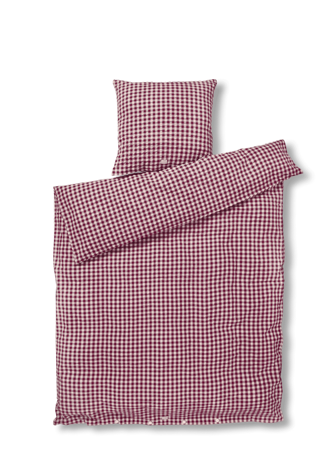 Produktbillede af Juna Bæk & Bølge Sengetøj 140x220 cm blomme/rosa i premium kvalitet