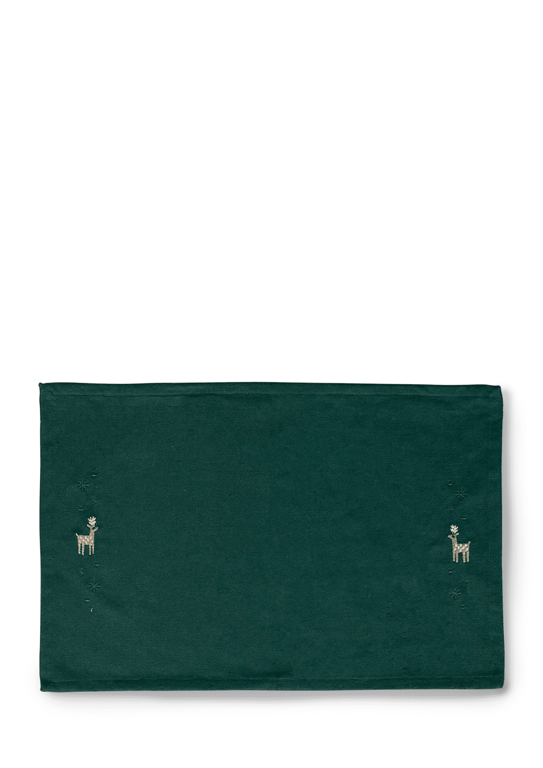 Produktbillede af Juna Christmas Fable Dækkeserviet Rensdyr 49x32 cm grøn i premium kvalitet