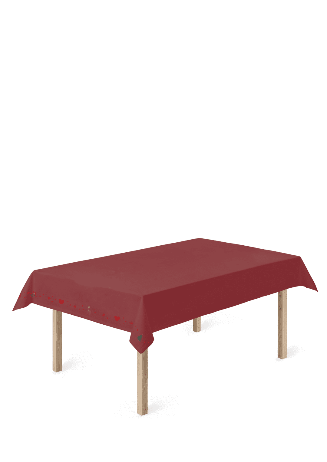 Produktbillede af Juna Christmas Fable Dug 150x270 cm rød i premium kvalitet