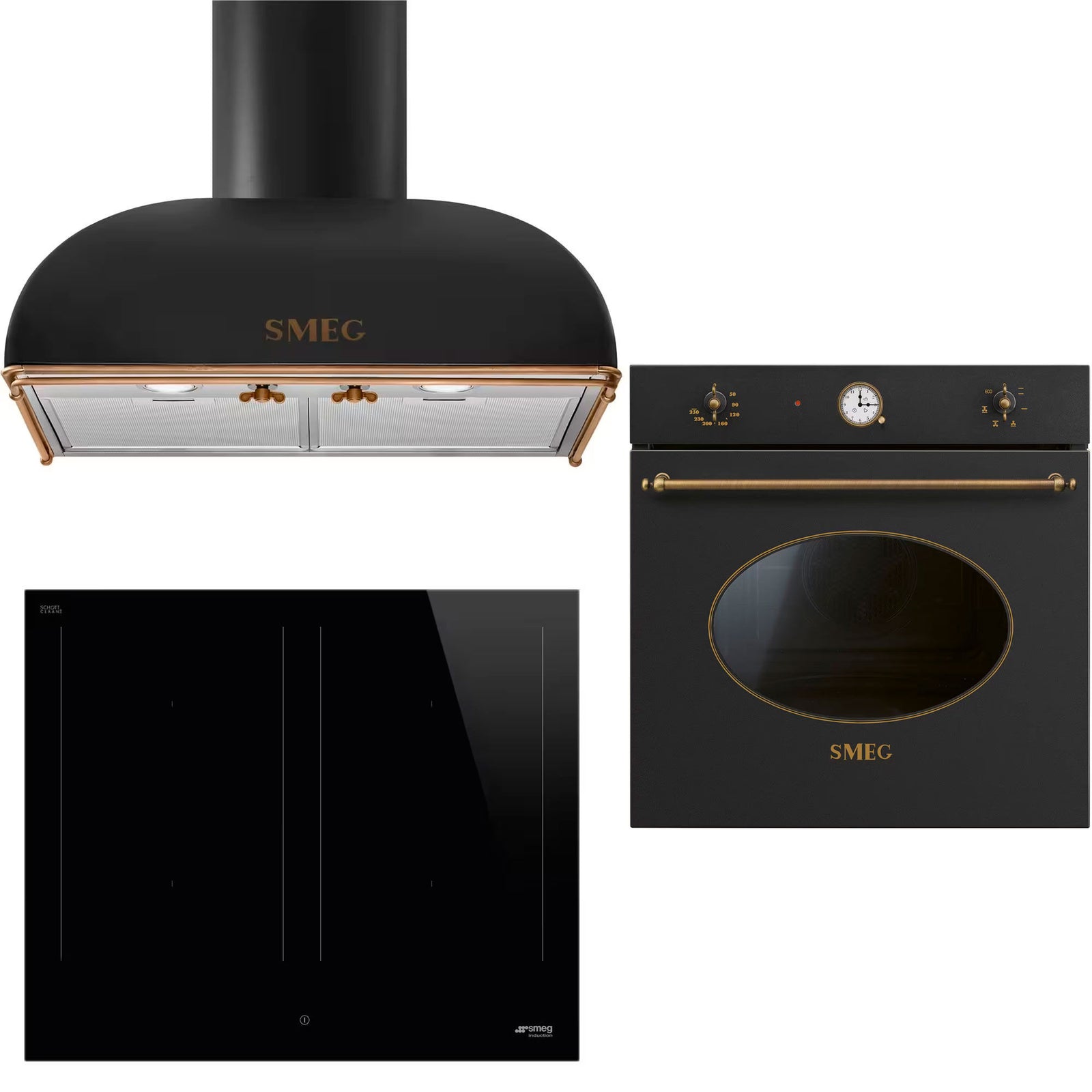 Smeg Smeg Colonial Hvidevarepakke, antracit – produktbillede (Ovn)