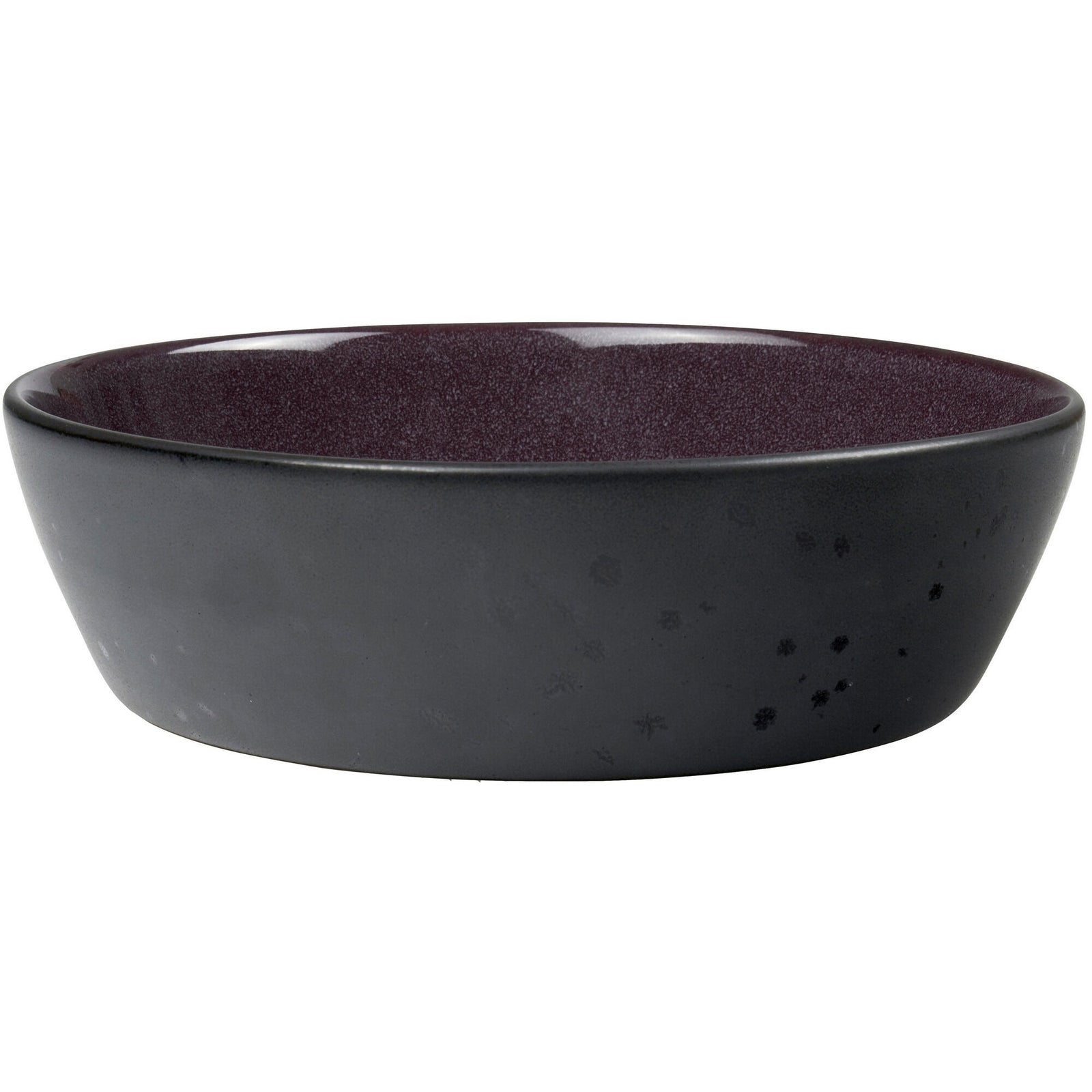 Bitz Bitz Suppeskål 18 cm sort/lilla – close-up (Dyb tallerken)