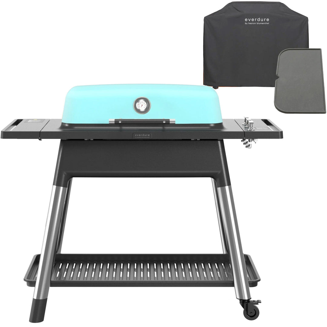 Everdure Everdure Furnace gasgrill + grillbetræk & grillplade, mat mint ❤ detaljebillede (Gasgrill)