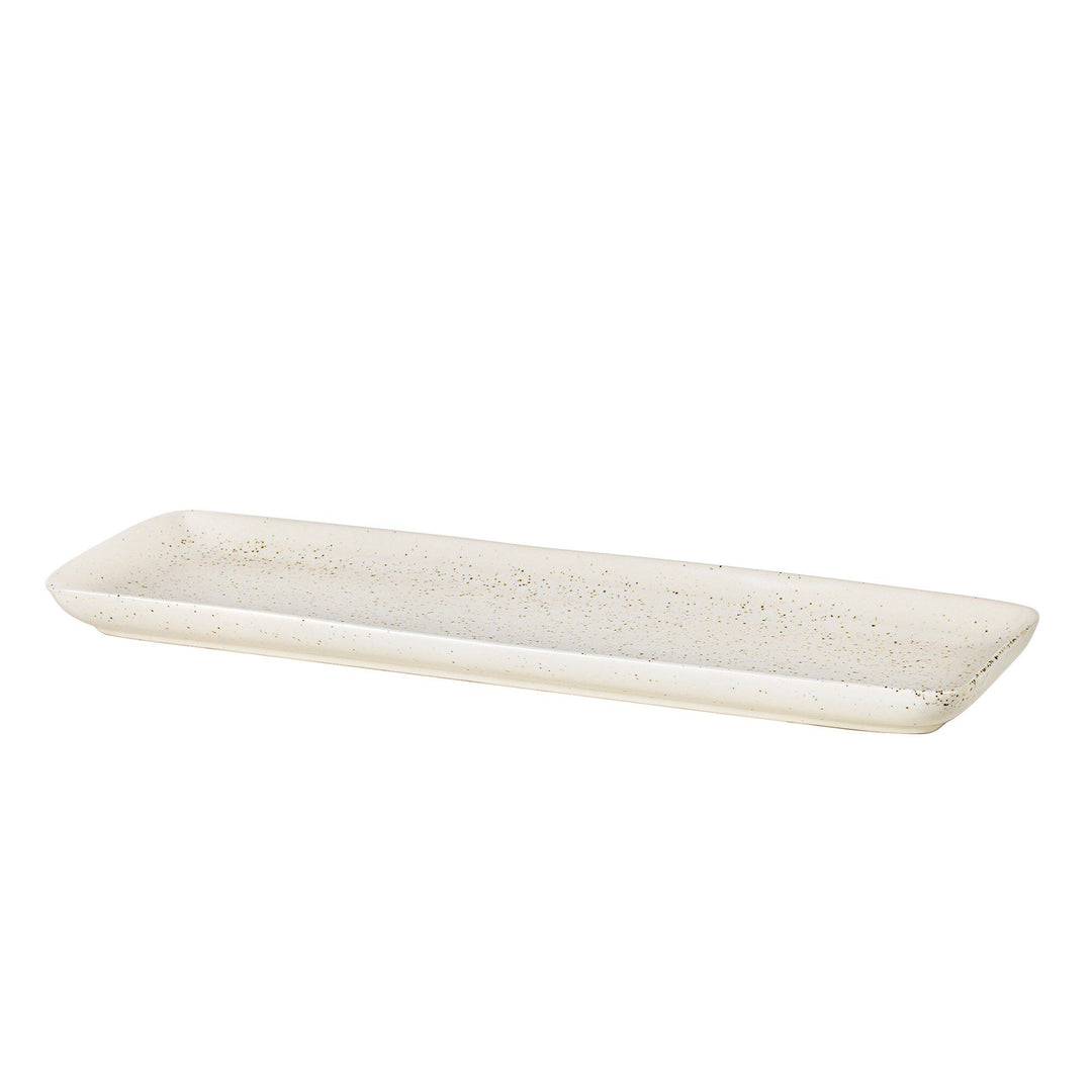 Broste Broste Nordic Vanilla rektangulær fad 35 x 12,5 cm ❤ produktvisning (Serveringsfad)