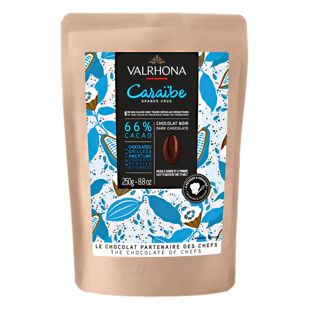Valrhona Valrhona Caraibe 66% chokolade, 250 g ❤ detaljebillede (Chokolade)