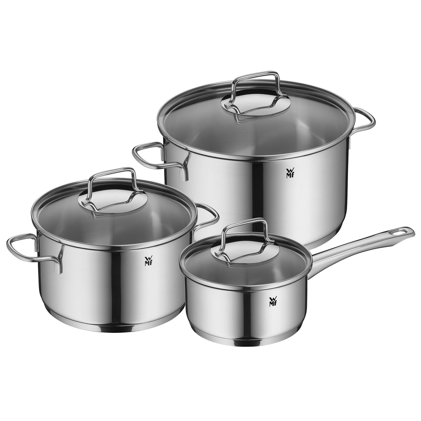 Wmf Wmf Astoria Cookware grydesæt 3 dele ❤ vinkelbillede (Grydesæt & Kasseroller)