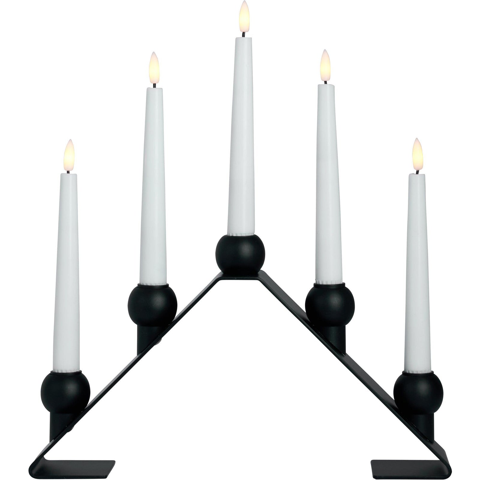 Watt&veke Watt&veke Luna adventslysestage, sort – billede i brug (Julepynt)