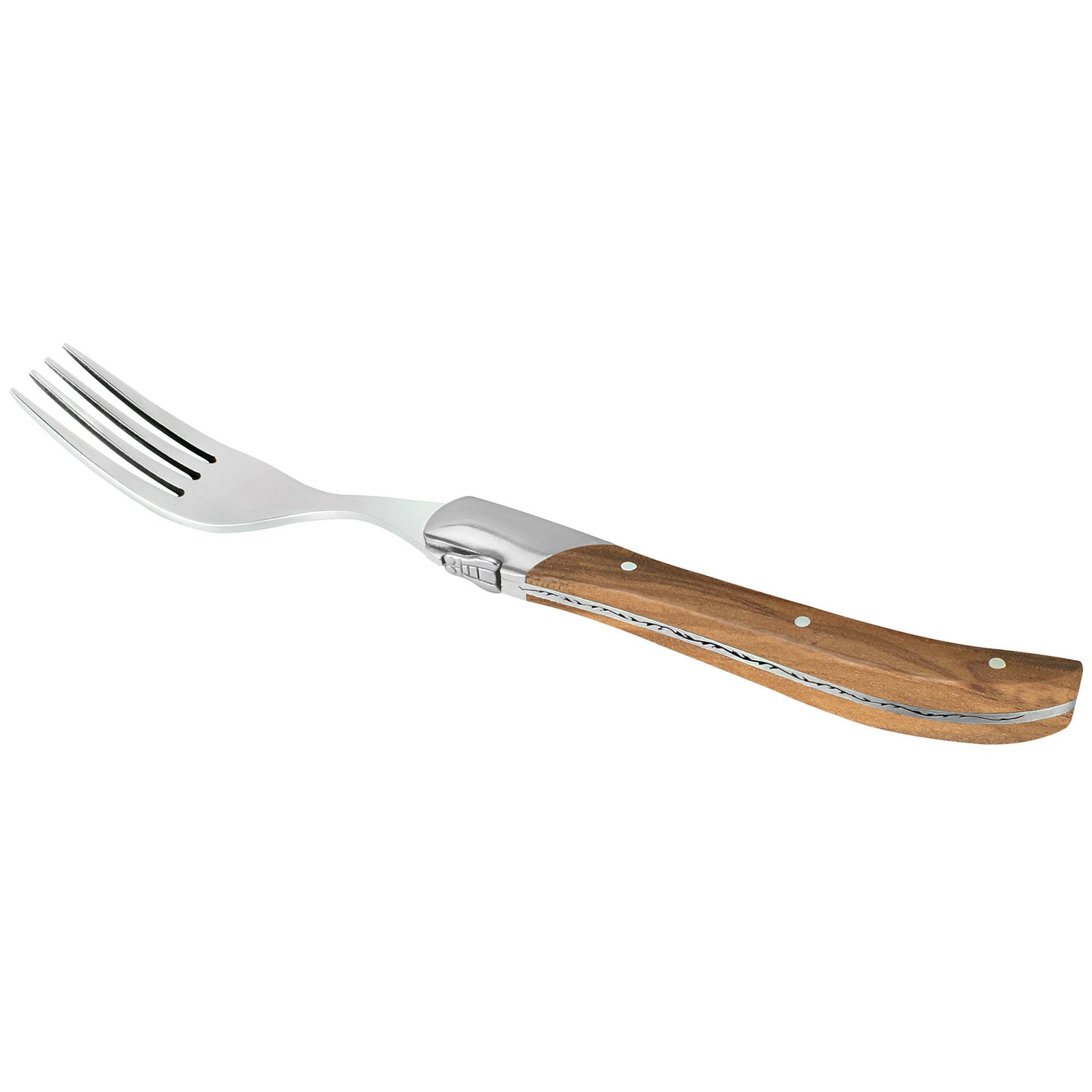 H ws H ws Gaffelsæt i gaveæske 6 dele, oliventræ – frontbillede (Bestikssæt)