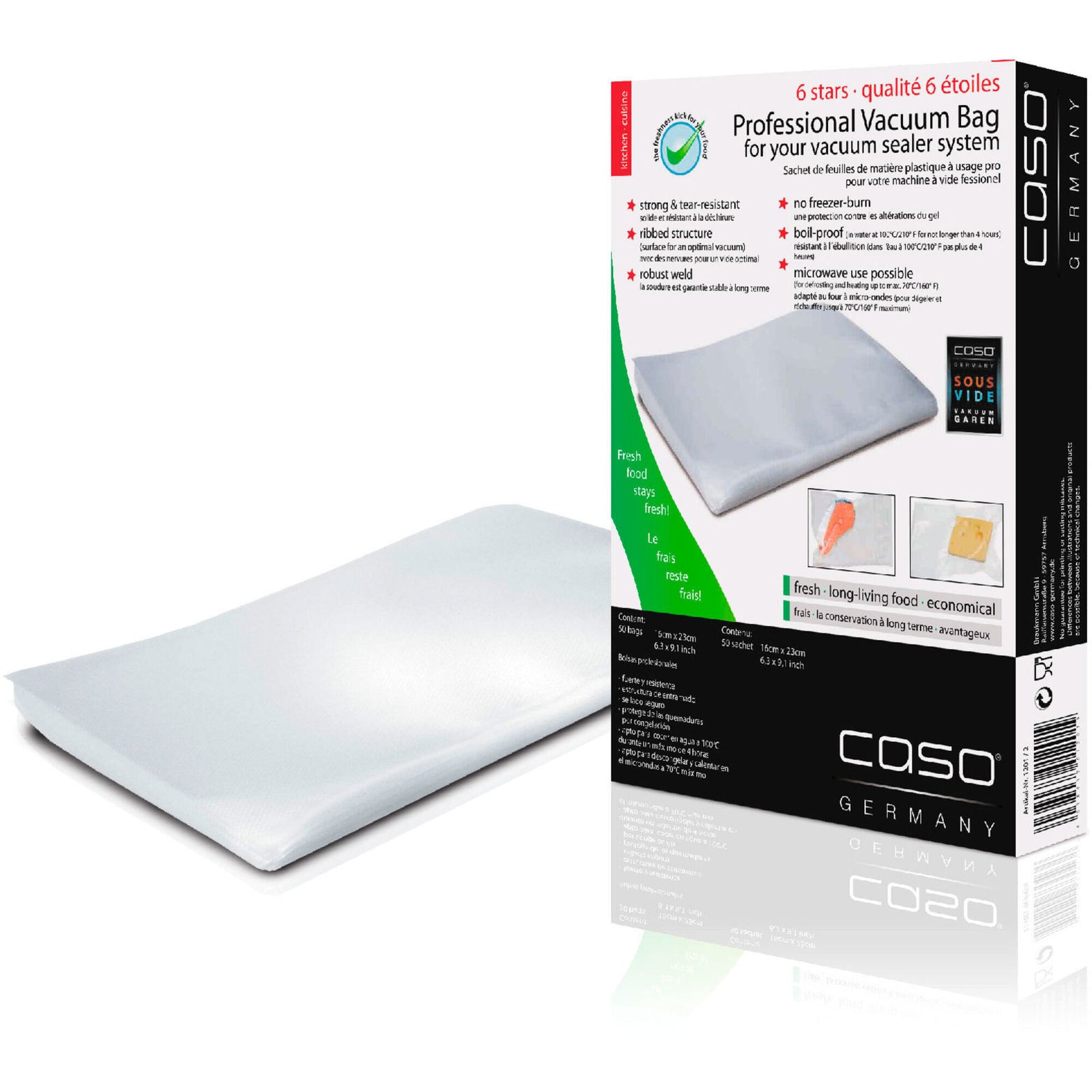 Caso Caso 50 stk. 16x23 cm. folieposer – detaljebillede (Vakuumposer)