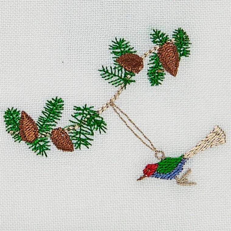 Produktbillede af Langkilde & Søn Juleserviet med fugl i premium kvalitet