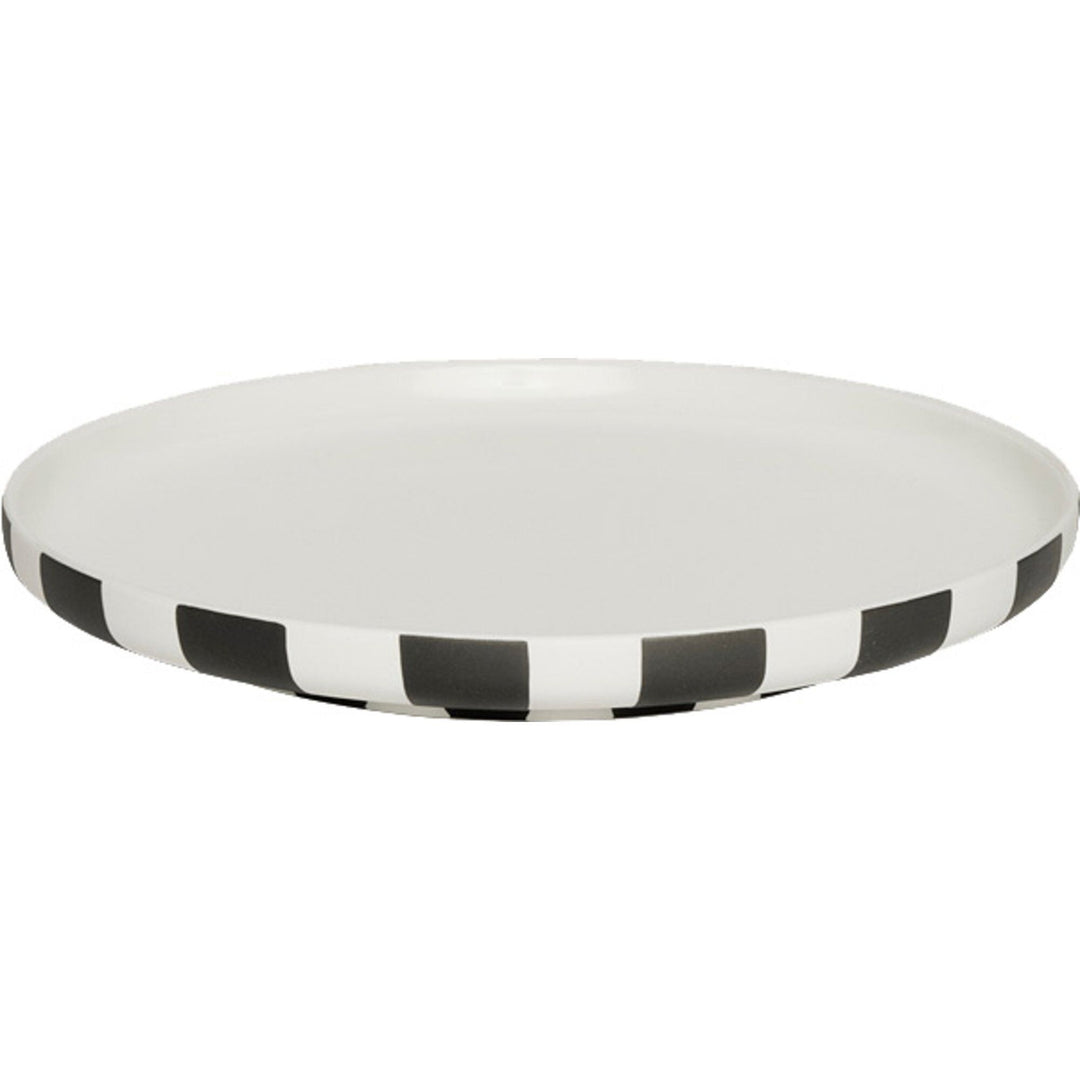 Oyoy living design Oyoy living design Toppu frokosttallerken Ø20, hvid/sort ❤ produktfoto (Tallerkener)