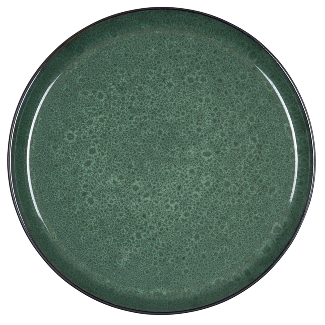 Bitz Bitz Gastro Tallerken 27 cm, grøn/sort ❤ frontbillede (Madtallerken)