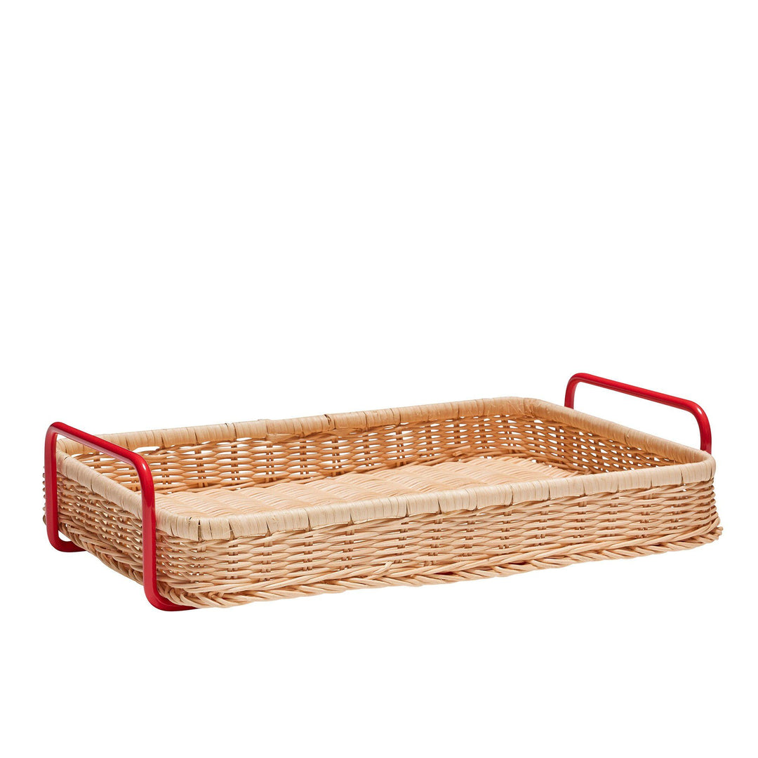 Hübsch Hübsch Splint bakke, rød/neutral – frontbillede (Bakke)