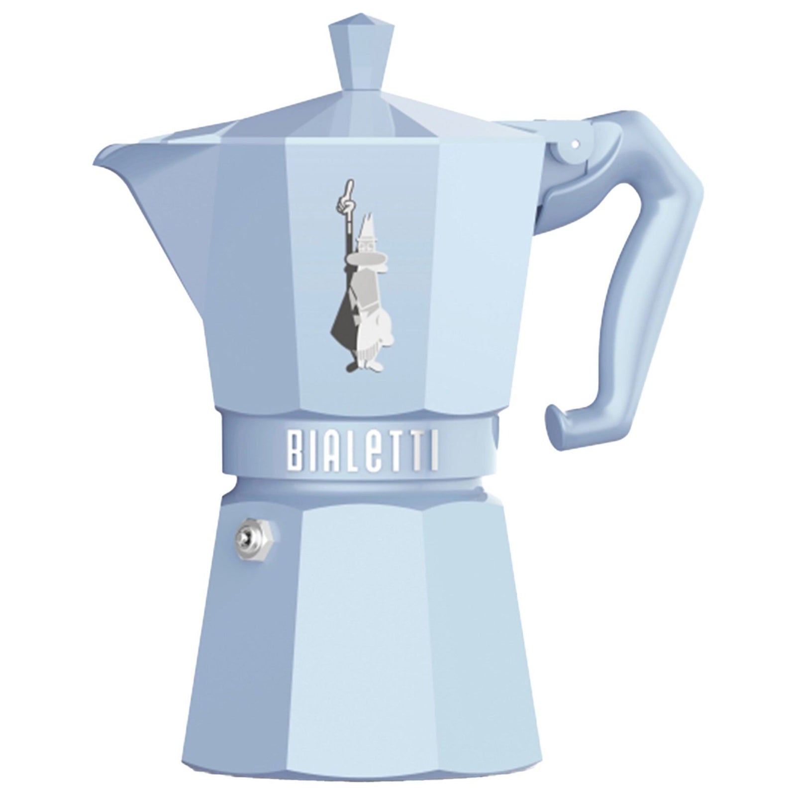 Bialetti Bialetti Mokkabrygger 6 kopper, blå – frontbillede (Kaffemaskiner)