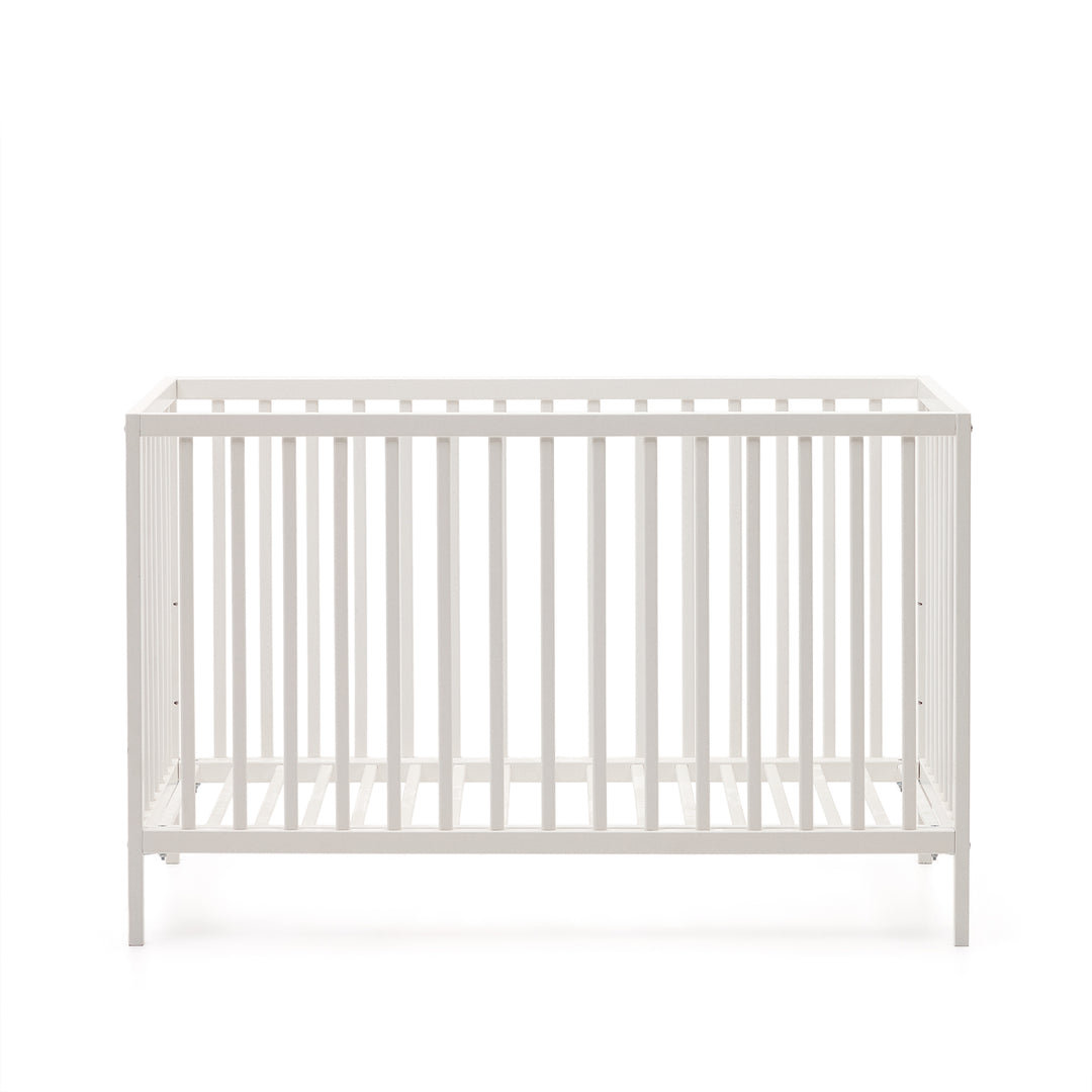KAVE HOME Shantal tremmeseng til baby justerbar madrashøjde hvid asketræ 60x120