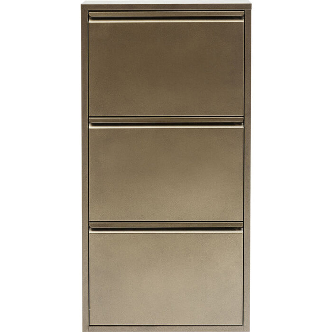 KARE DESIGN Caruso 3 Bronze skoskab m. 3 rum bronze stål
